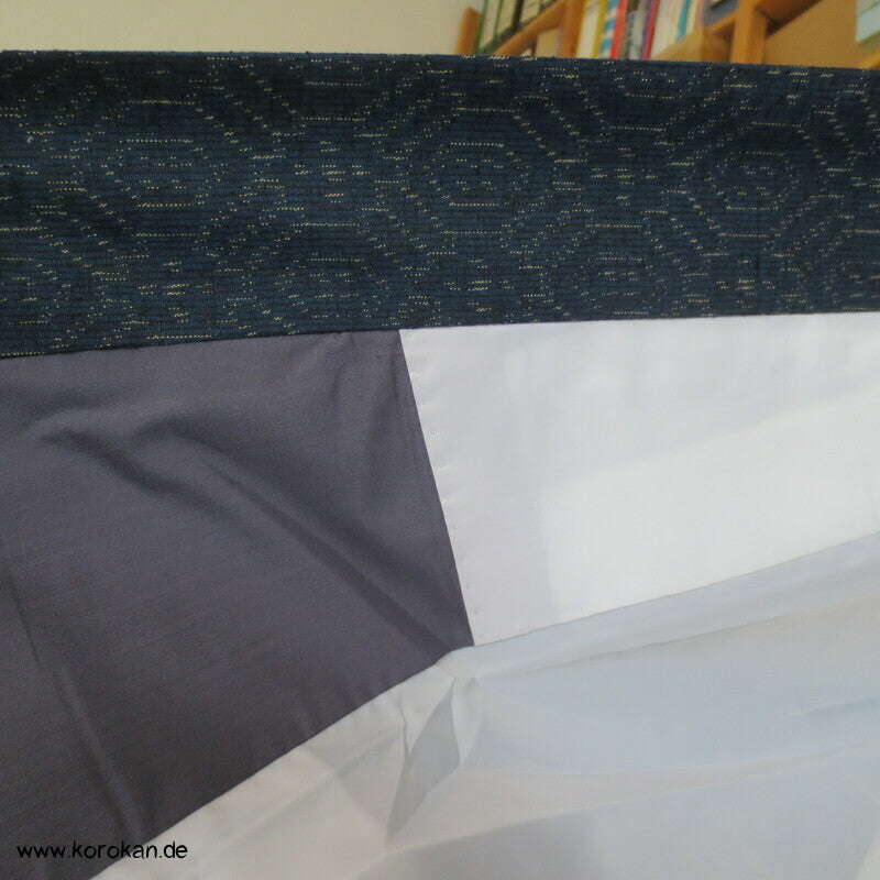 Kikko Kasuri Tsumugi Seiden Kimono