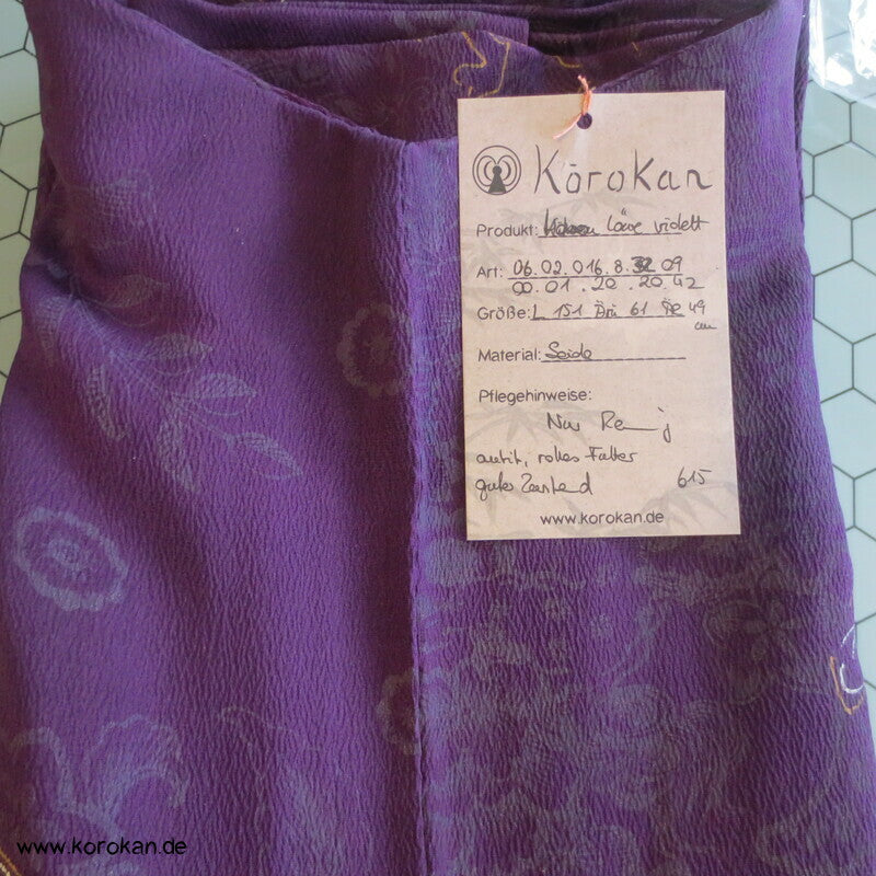 ShiShi Löwe, Blüten, antiker Komon Seidencrepe Kimono