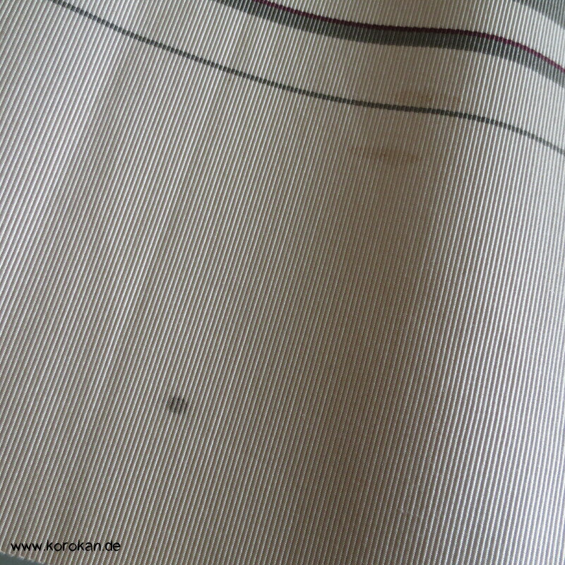 gestreifter Seidenrips Hanhaba Obi / Date Jime
