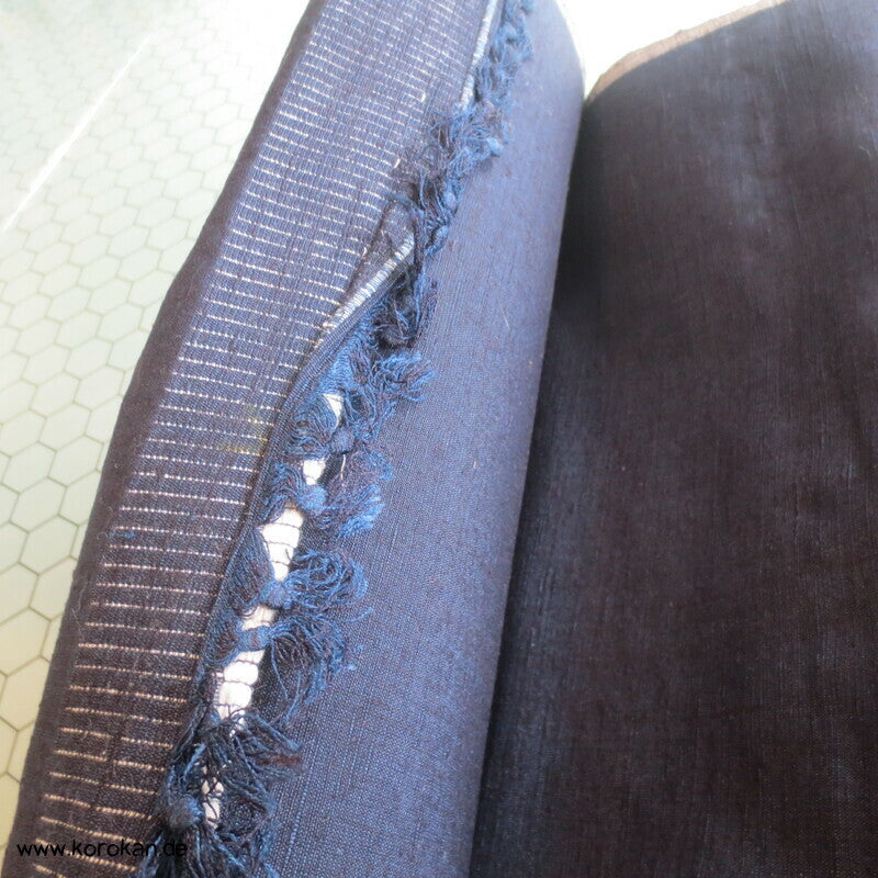 Tanmono Stoffrolle indigo Tsumugi Kimono Seide Ensemble Ballen