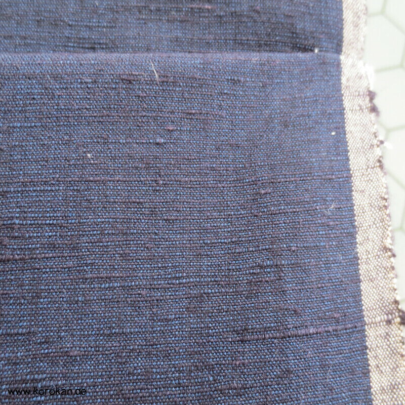 Tanmono Stoffrolle indigo Tsumugi Kimono Seide Ensemble Ballen