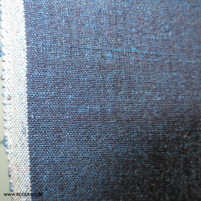 Tanmono Stoffrolle blauschwarz Tsumugi Kimono Seide Ballen