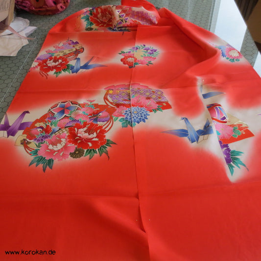 Mädchen Tauf - Kimono Seiden Karieba - Bild Panel