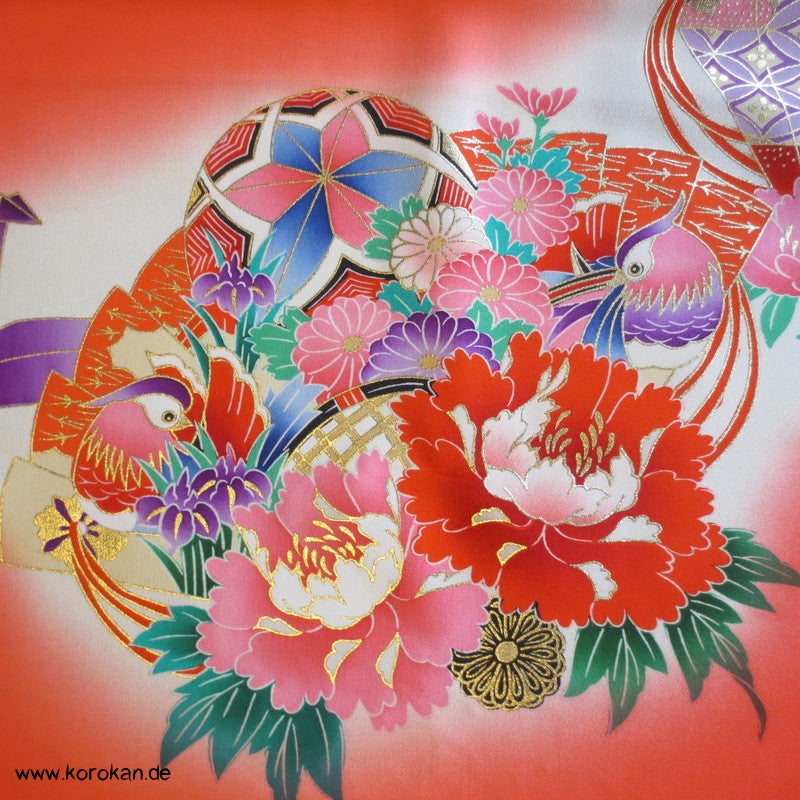 Mädchen Tauf - Kimono Seiden Karieba - Bild Panel