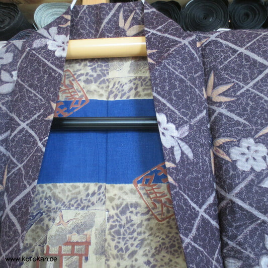 Bambus über Gitter Haori Kimono Jacke