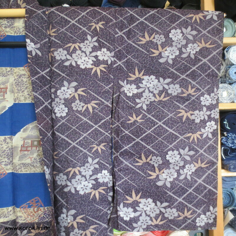 Bambus über Gitter Haori Kimono Jacke