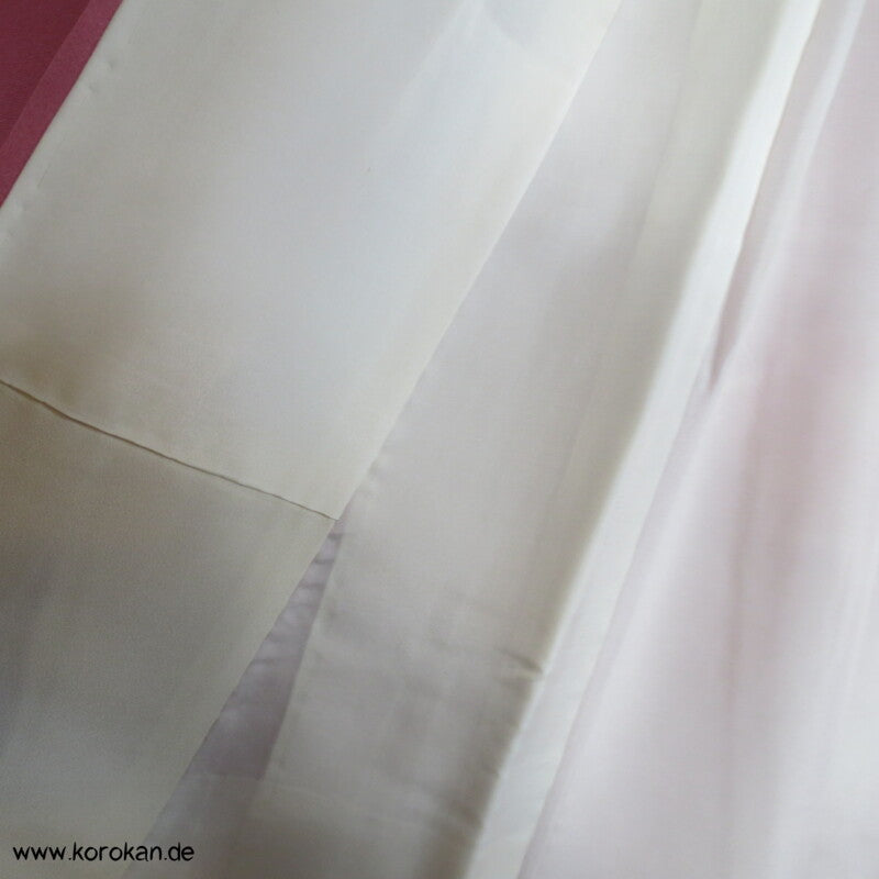 gewebte und Shibori Wolken Seidendamast Komon Kimono