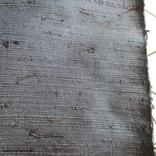 Tanmono Stoffrolle petrolblauschwarz Fushi Tsumugi Kimono Seidenrolle