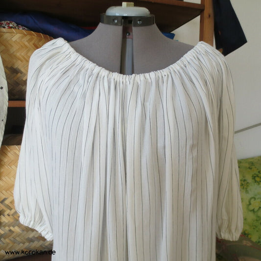 Zero Waste nur gerade Bahnen loses Viscose Krepp Kleid , One Size Fits all