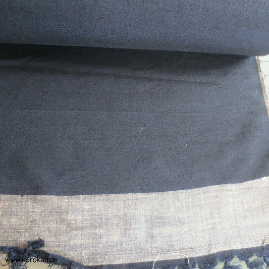 Tanmono Stoffrolle indigo feine Tsumugi Kimono Seide Ensemble Ballen