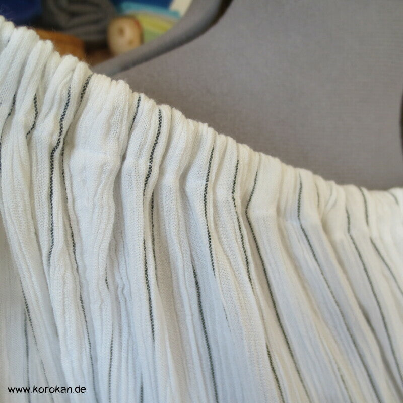 Zero Waste nur gerade Bahnen loses Viscose Krepp Kleid , One Size Fits all