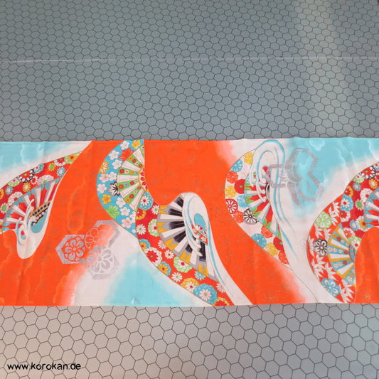 Wasserräder, Wellenkämme silber gold Kinder Kimono Stoff