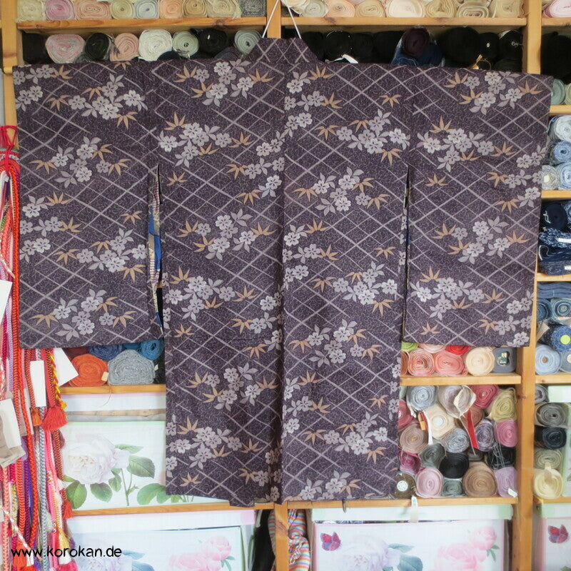 Bambus über Gitter Haori Kimono Jacke