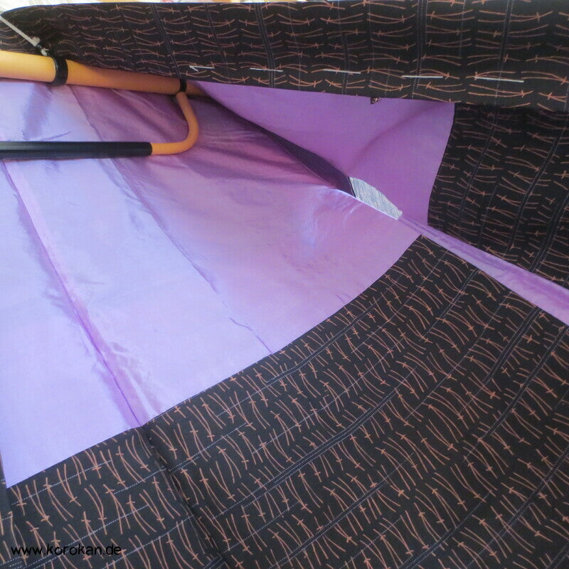Haori Kimono Jacke aus Seidentaft mit Kiefernnadelmuster