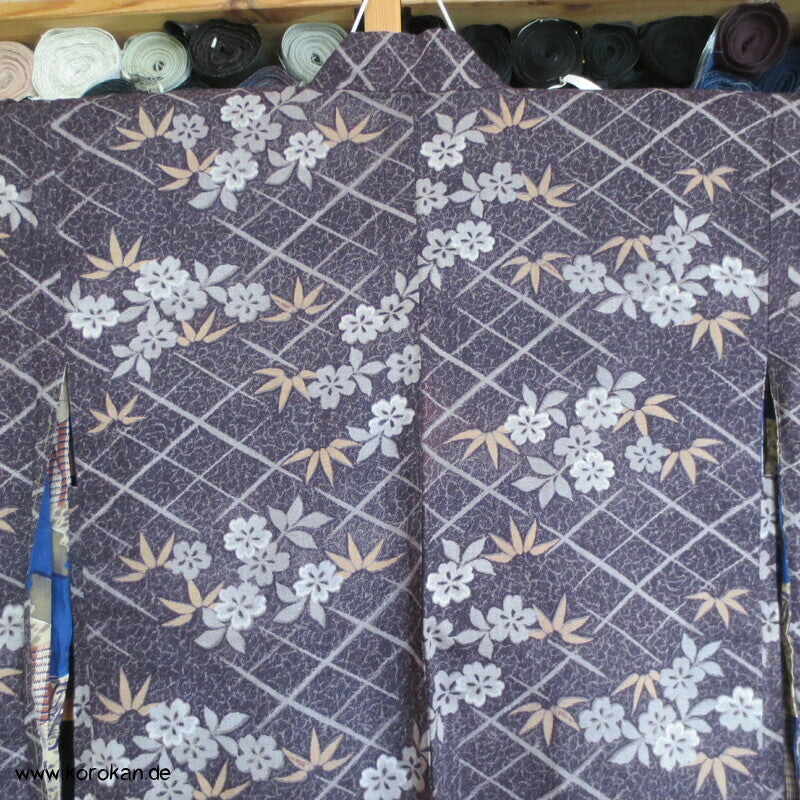Bambus über Gitter Haori Kimono Jacke