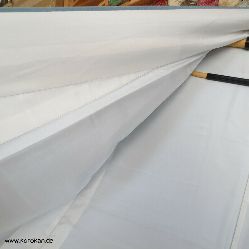 Kraniche über Wellen handbemalter Iro - Tomesode Kimono, japanischer Seidencrepe