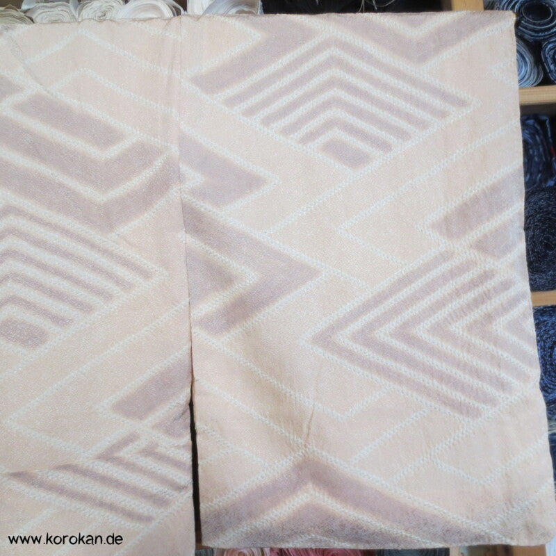 Diamantmuster Shibori Seidendamast Komon Kimono