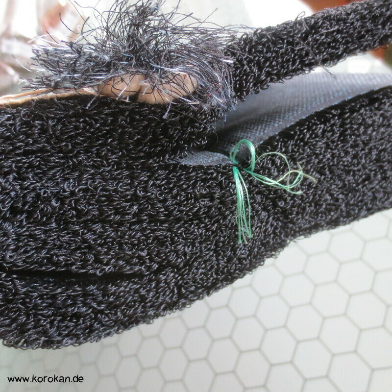 Tanmono Stoffrolle indigo feinkarierte Kasuri Tsumugi Kimono Seide Ensemble Ballen