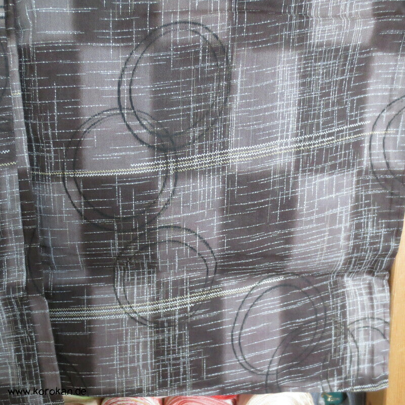 Art Deco Kreise über Karo Haori Kimono Jacke