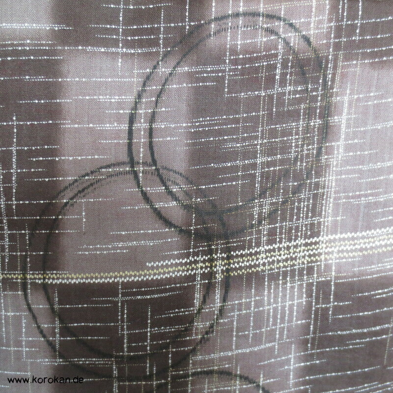 Art Deco Kreise über Karo Haori Kimono Jacke