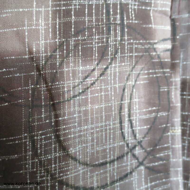 Art Deco Kreise über Karo Haori Kimono Jacke