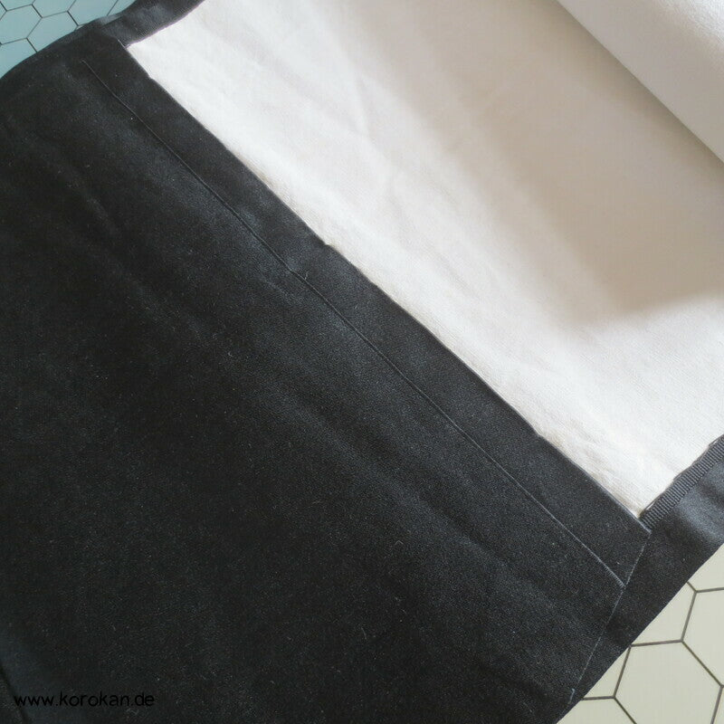 schwarz gewebte Uferlandschaft Chuya Fukuro Obi