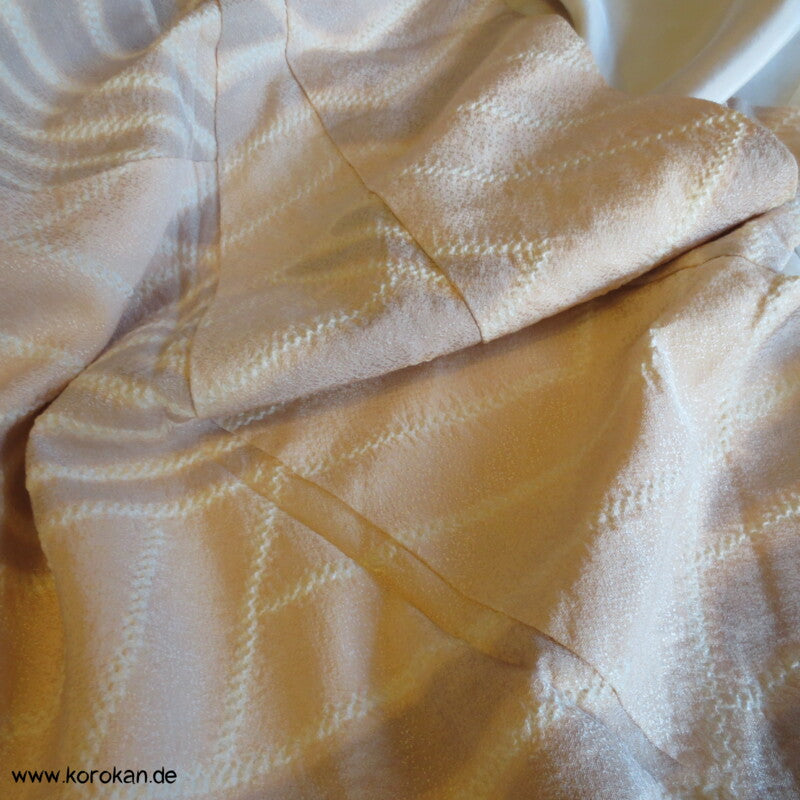 Diamantmuster Shibori Seidendamast Komon Kimono