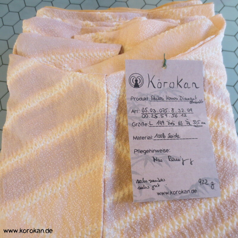 Diamantmuster Shibori Seidendamast Komon Kimono