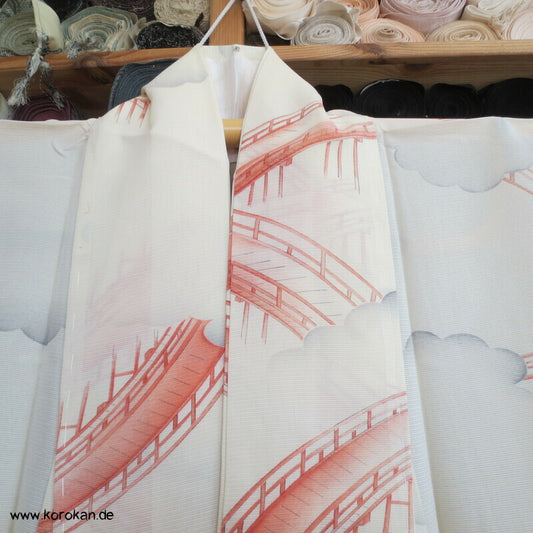 Himmels - Brücken Hitoe Kimono, Rho Seide