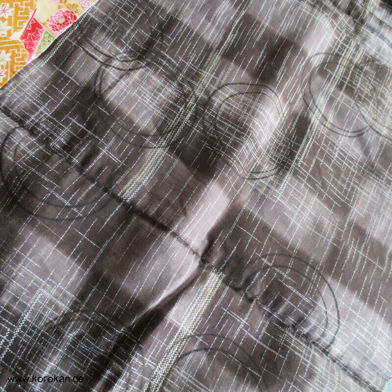 Art Deco Kreise über Karo Haori Kimono Jacke