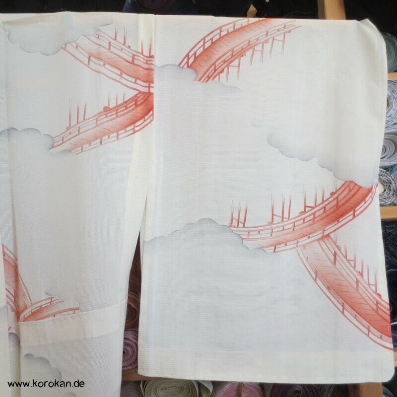 Himmels - Brücken Hitoe Kimono, Rho Seide
