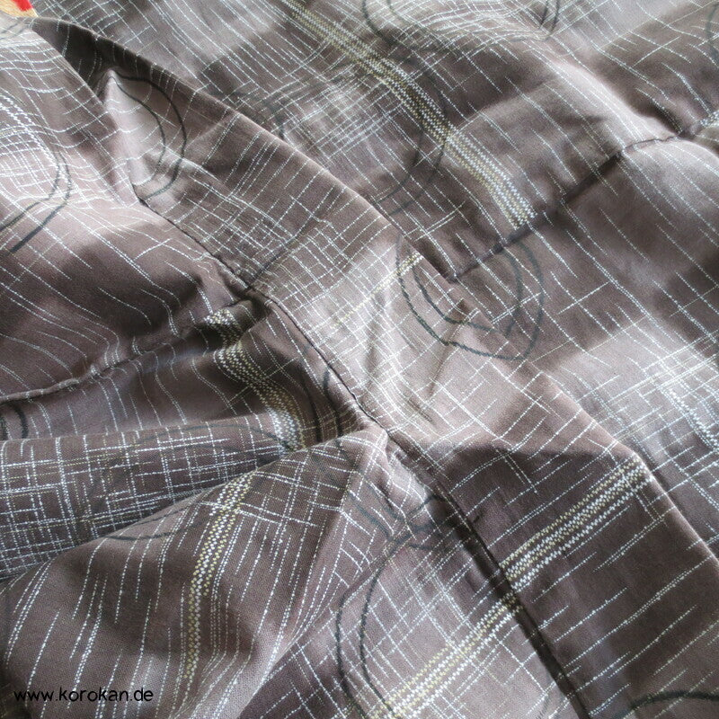 Art Deco Kreise über Karo Haori Kimono Jacke