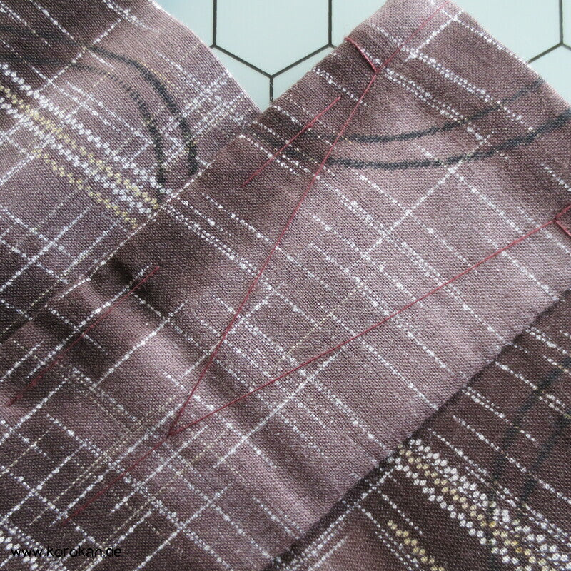 Art Deco Kreise über Karo Haori Kimono Jacke