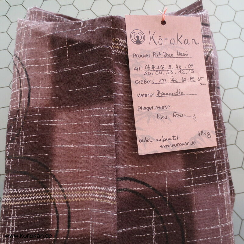 Art Deco Kreise über Karo Haori Kimono Jacke