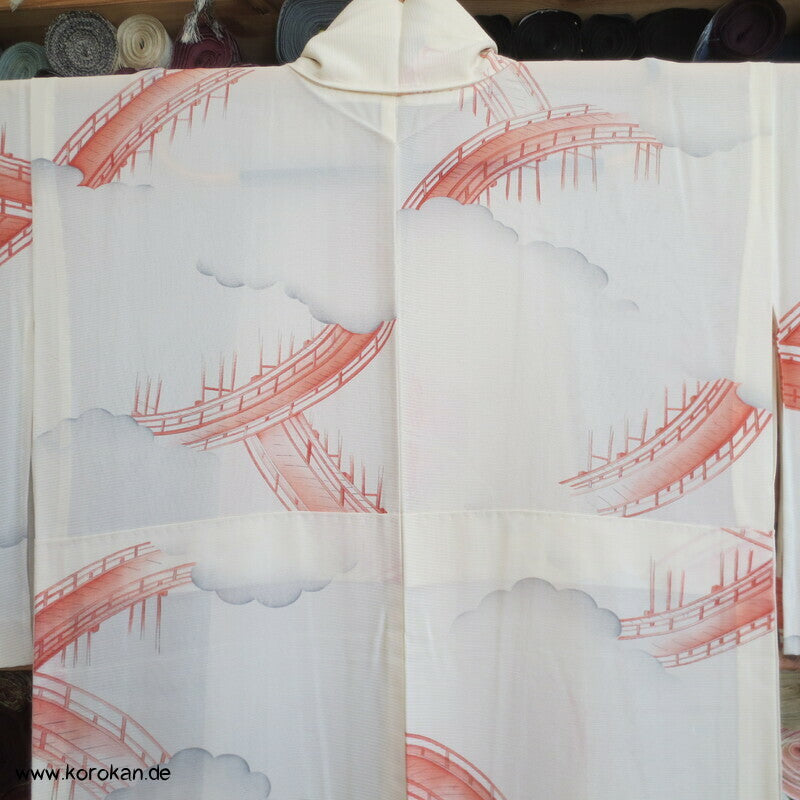 Himmels - Brücken Hitoe Kimono, Rho Seide