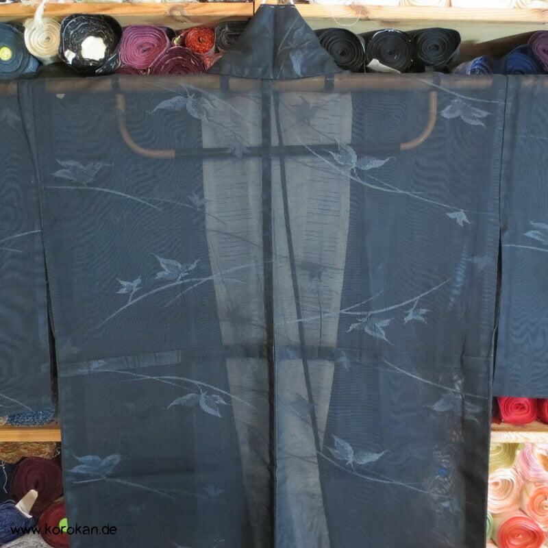 Zweige Hitoe halbtransparenter Sha Seiden Kimono
