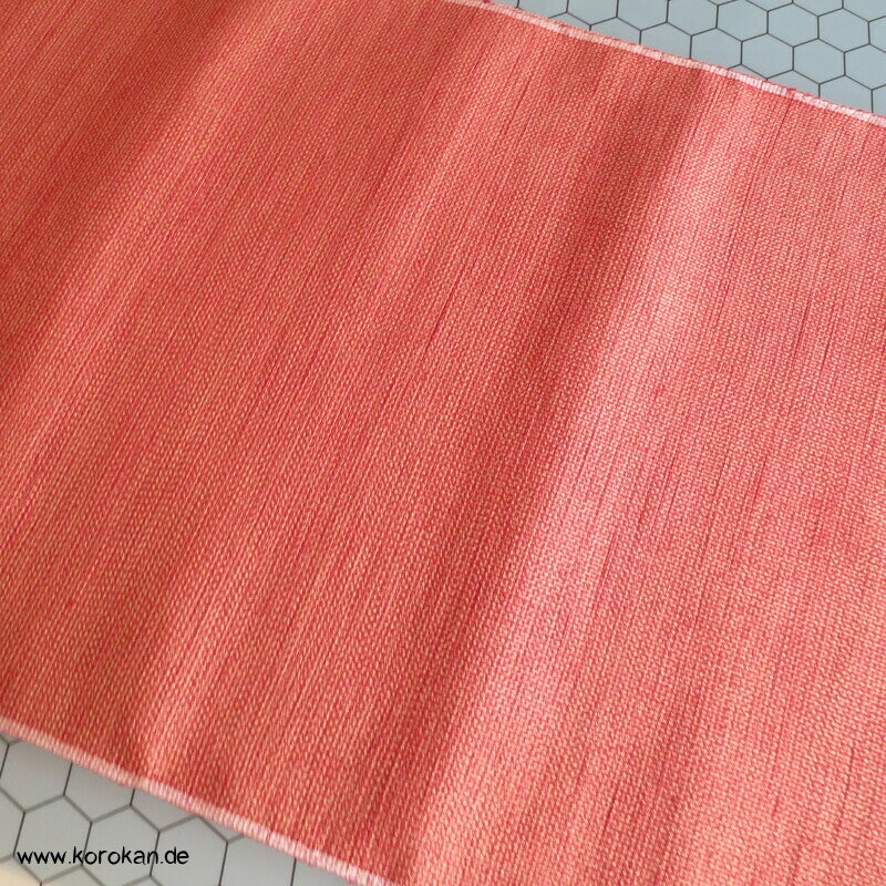 Tanmono Stoffrolle persimmon melierter Tsumugi Kimono Seide Ballen