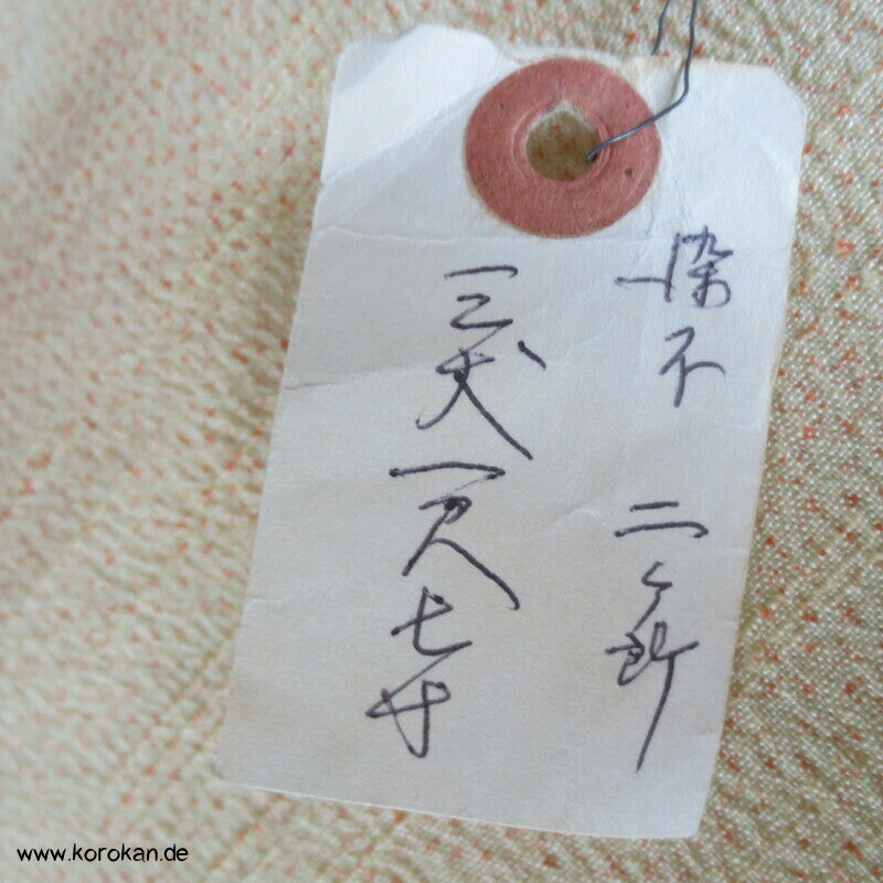 Tanmono Stoffrolle Tsumugi Kimono Seide Ballen zartes Kasuri Kikko