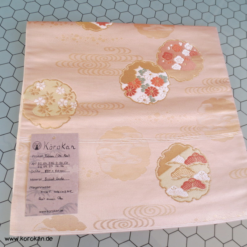 japanisches Fukusa Geschenktuch - aus einem Obi Seidenbrokat Rest
