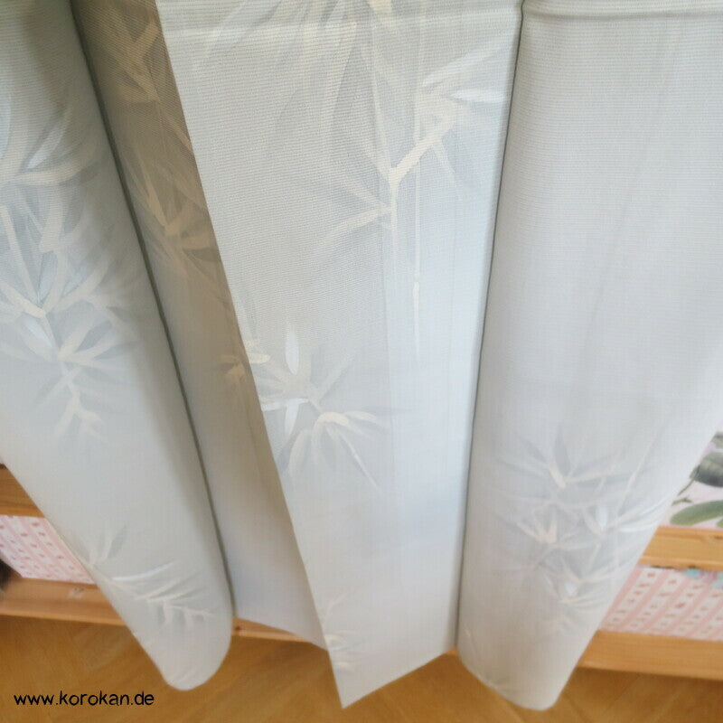blasseisblauer Bambus Hitoe Kimono Rho Seide