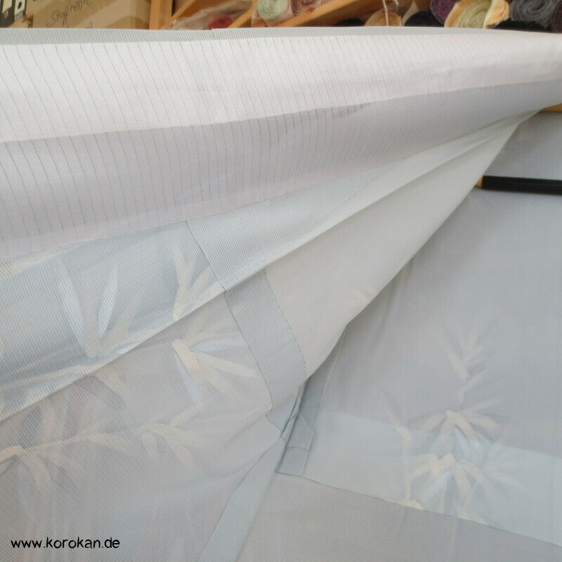blasseisblauer Bambus Hitoe Kimono Rho Seide