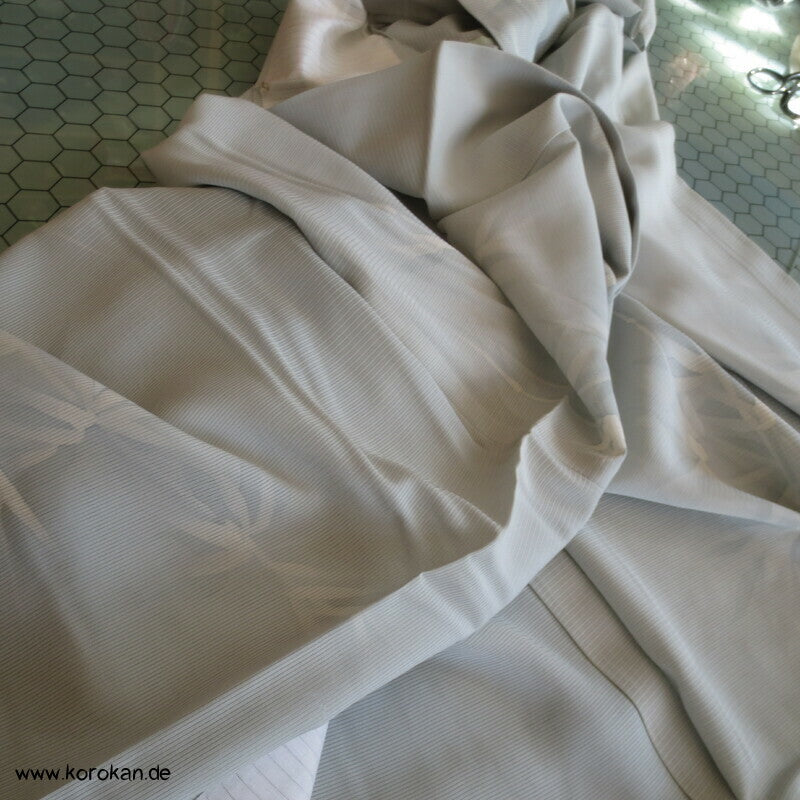 blasseisblauer Bambus Hitoe Kimono Rho Seide