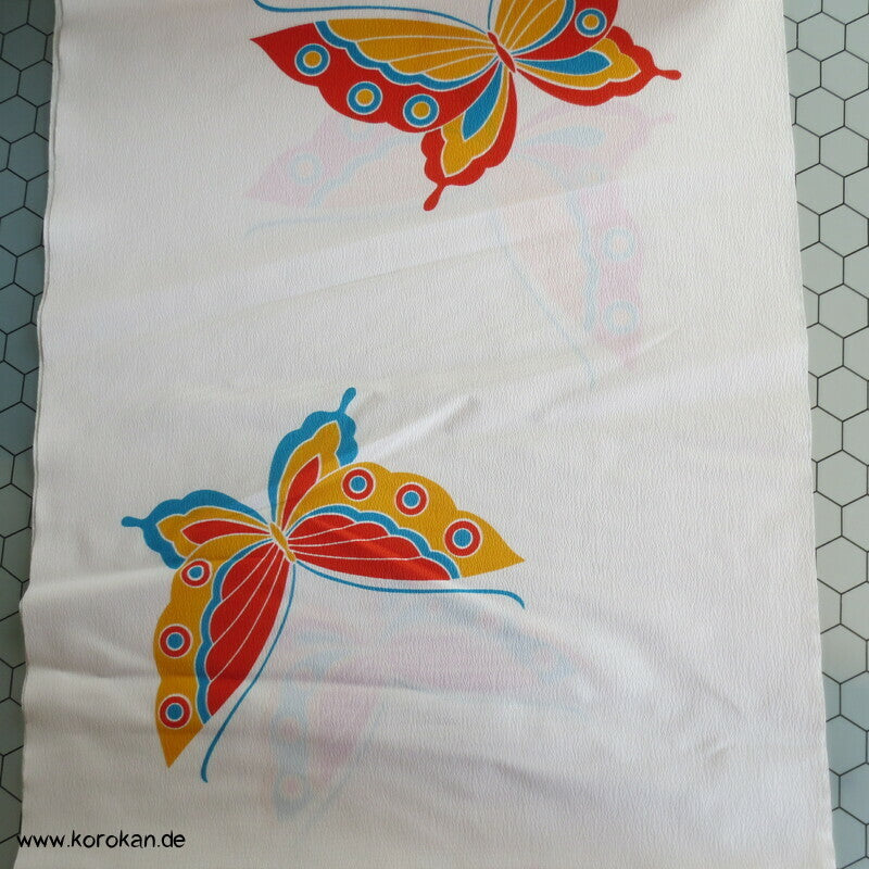 Schmetterlinge, groß, bunt Kimono Crepe