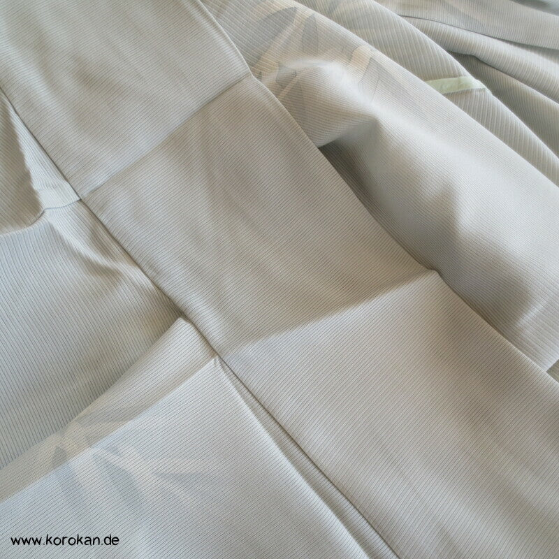blasseisblauer Bambus Hitoe Kimono Rho Seide
