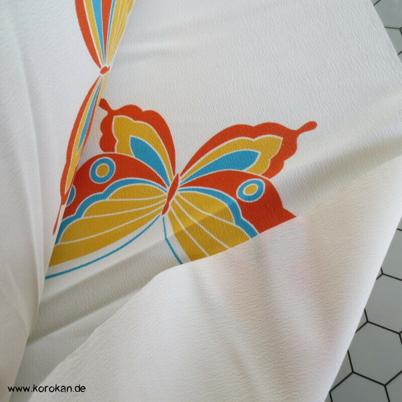 Schmetterlinge, groß, bunt Kimono Crepe