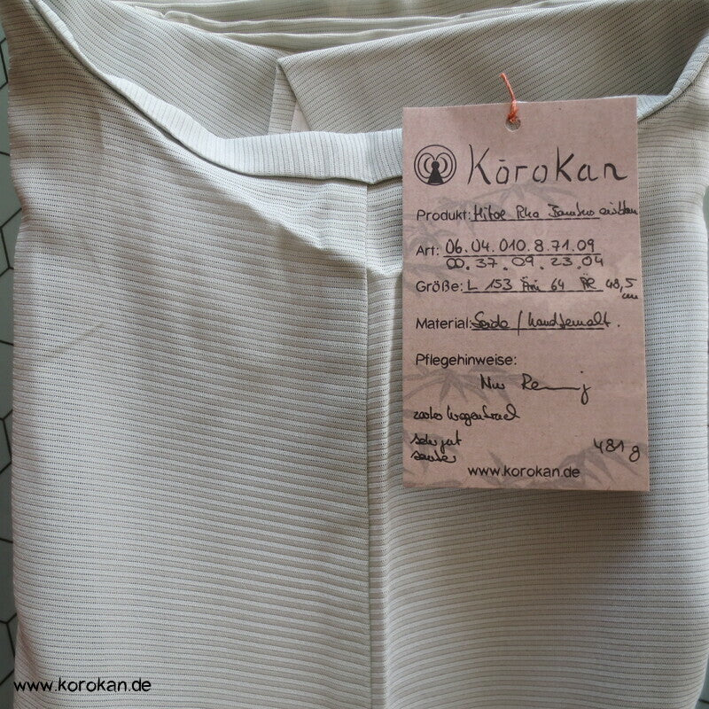 blasseisblauer Bambus Hitoe Kimono Rho Seide