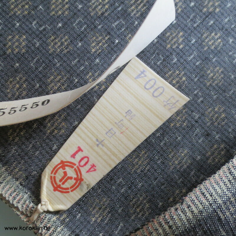 Tanmono Kimono Stoffrolle Tsumugi Seide Kasuri Karo