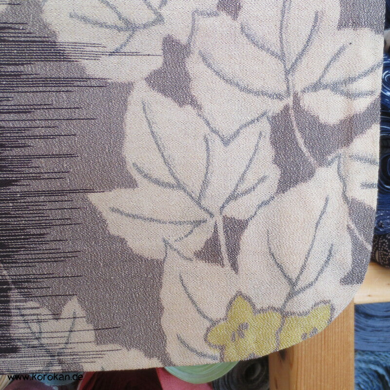 wilde Kasuri Ahornblätter Hitoe Kimono