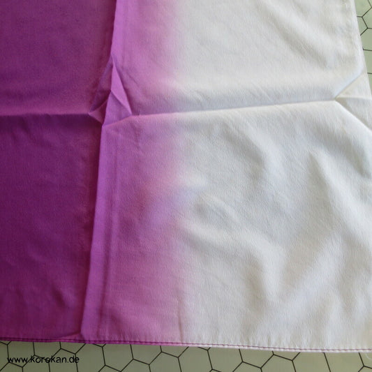 Furoshiki, Bokashi Farbverlauf lila nach weiß