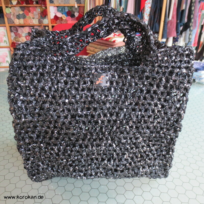 Upcycling VHS Tape Einkauftasche Shopper